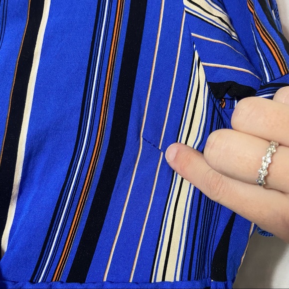 Band of Gypsies Striped Short Sleeve Dress Size Medium - Picture 3 of 10